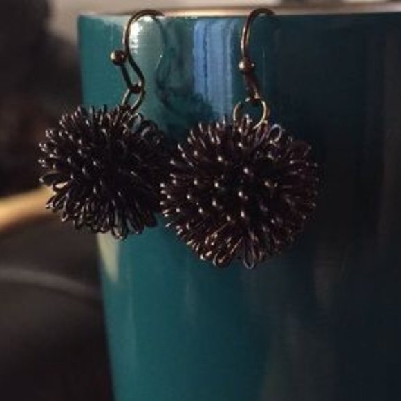 Jewelry - 3 for $15 antiqued bronze metal ball earrings
